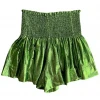 Queen Of Sparkles Green Swing Shorts CLOTHING