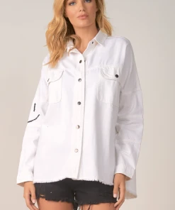 Wanderlust By Abby NEW Smiley Face Shacket