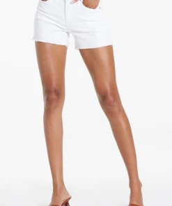 Wanderlust By Abby Ava Optic White Jean Shorts NEW