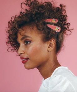 Wanderlust By Abby Embroidered Sicilian Lemon Hair Clips