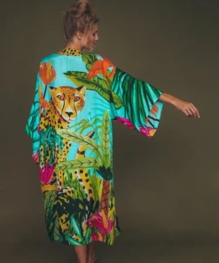 Wanderlust By Abby NEW Cheetah Kimono Gown 7 Wanderlust By Abby NEW Cheetah Kimono Gown