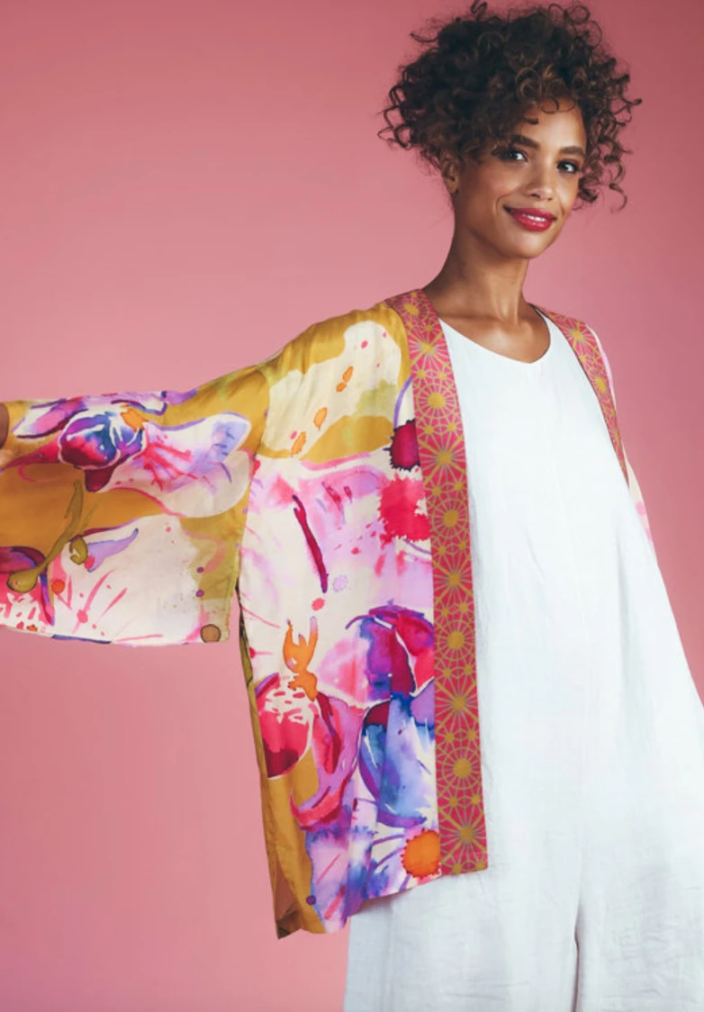 Wanderlust By Abby Orchid Kimono Jacket NEW 4 Wanderlust By Abby Orchid Kimono Jacket NEW