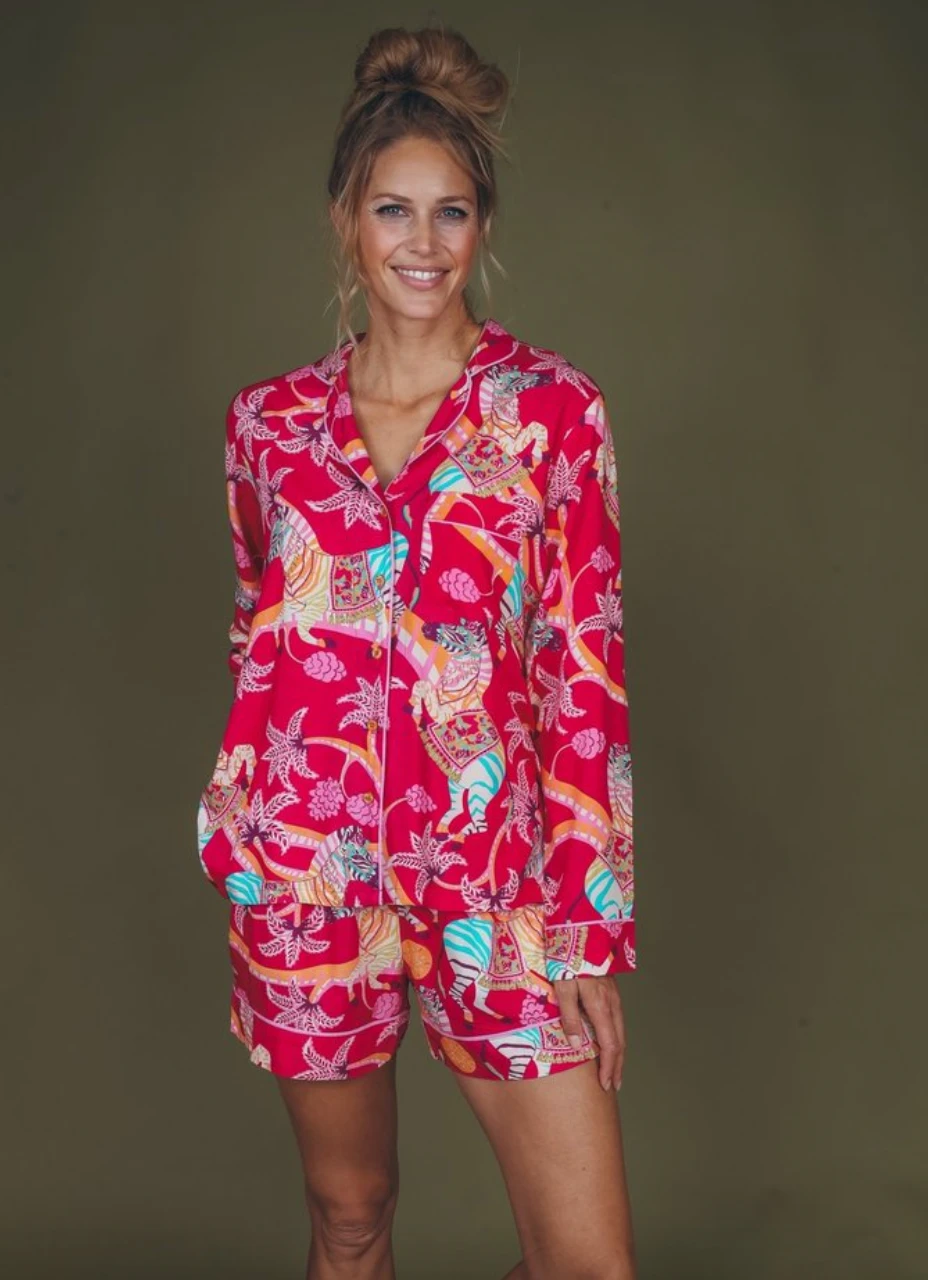 Wanderlust By Abby Zebra Carnival Pajamas NEW 4 Wanderlust By Abby Zebra Carnival Pajamas NEW