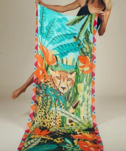 Wanderlust By Abby Cheetah Scarf NEW