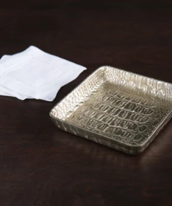 Wanderlust By Abby NEW Beatriz Ball Sierra Modern Croc Beverage Napkin Holder