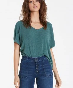 Wanderlust By Abby Taylor Relaxed V-neck
