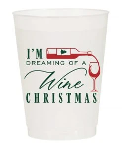 Wanderlust By Abby NEW I'm Dreaming Of A Wine Christmas Cups