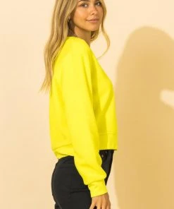 Wanderlust By Abby Settle Down Cropped Pullover Sweater