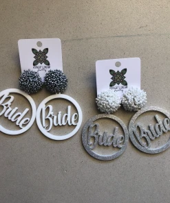 Wanderlust By Abby NEW Acrylic Bride Earrings