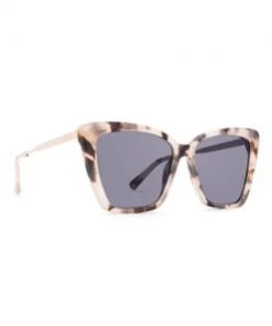 Diff Eyewear BECKY II - CREAM TORTOISE + GREY LENS, POLARIZED Sunglasses