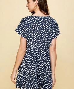 Wanderlust By Abby Animal Babydoll Mini Dress