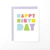 Wanderlust By Abby Block Type Birthday Card
