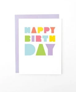 Wanderlust By Abby Block Type Birthday Card