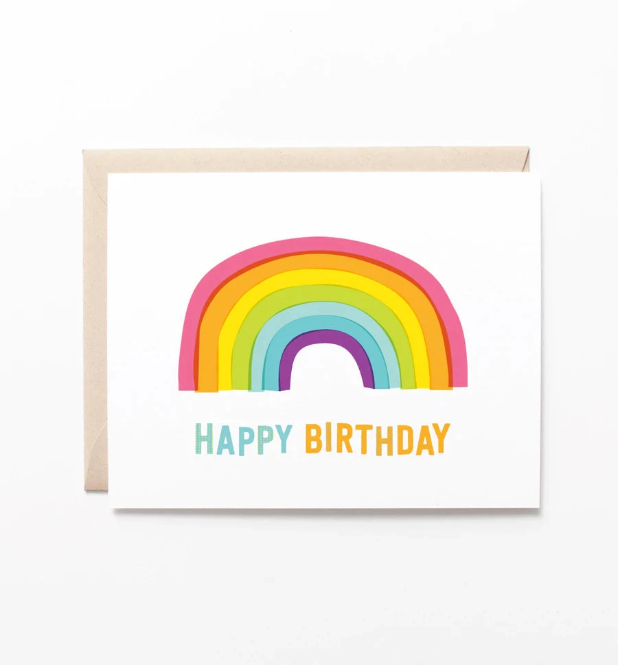 Wanderlust By Abby Rainbow Birthday Card NEW 3 Wanderlust By Abby Rainbow Birthday Card NEW