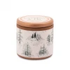Wand Cypress & Fir Holiday 3 Oz. Copper Tin White With Green Pattern Label Wrap