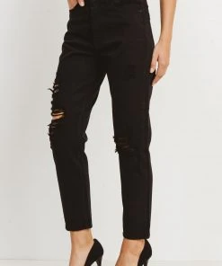 JBD Denim SALE JBD High Rise Destroyed Mom Jean