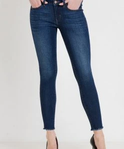 Wanderlust By Abby NEW Mid Rise Skinny With Frayed Hem