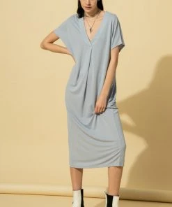 Wanderlust By Abby NEW V-Neck Dolman Midi Dress
