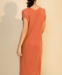 Wanderlust By Abby Dolman Short Sleeve Midi Dress NEW