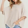 Wanderlust By Abby Solid Knit Dolman Top
