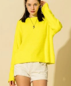 Wanderlust By Abby NEW Drop Shoulder Long Sleeve Sweater