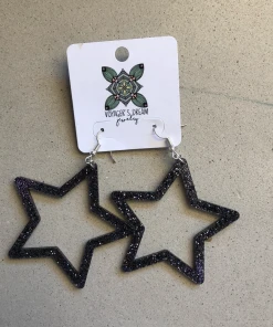 Wanderlust By Abby Acrylic Star Earrings NEW