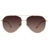 Diff Eyewear DASH - BRUSHED GOLD + COFFEE GRADIENT