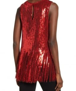 Wanderlust By Abby NEW Show Stopper Sequin Fringe Top