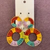 Wanderlust By Abby Multi-colored Circle Earrings NEW