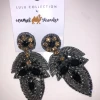 Wanderlust By Abby Beaded Feather Earrings NEW