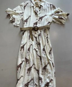 Wanderlust By Abby Giraffe Maxi Dress NEW