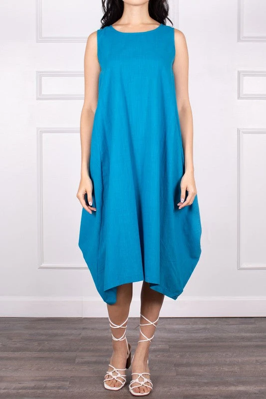 Wanderlust By Abby Cotton Sleeveless Harem Dress NEW 3 Wanderlust By Abby Cotton Sleeveless Harem Dress NEW