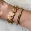 Mimosa Handcrafted Petite Heart Cuff NEW