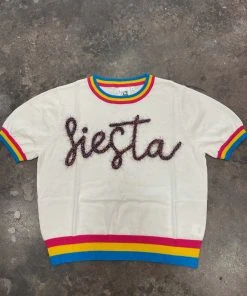 Queen Of Sparkles Fiesta Short Sleeve Sweater