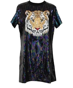 Queen Of Sparkles QOS Tiger Dress NEW