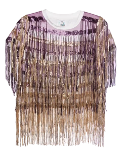 Queen Of Sparkles Fringe Tee CLOTHING