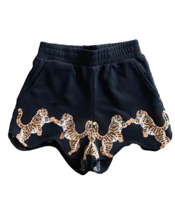 CLOTHING Queen Of Sparkles Tiger Wavy Shorts