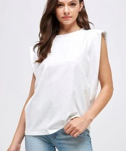 Wanderlust By Abby SALE Padded Shoulder Muscle T-Shirt
