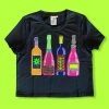 Queen Of Sparkles Neon Bottles Tee NEW
