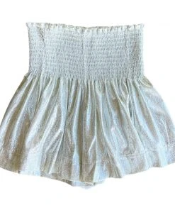 NEW Queen Of Sparkles Silver Swing Shorts