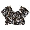 NEW Queen Of Sparkles Tiger Print Flutter Top