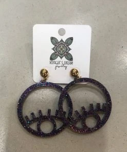 Wanderlust By Abby Evil Eye Earrings NEW