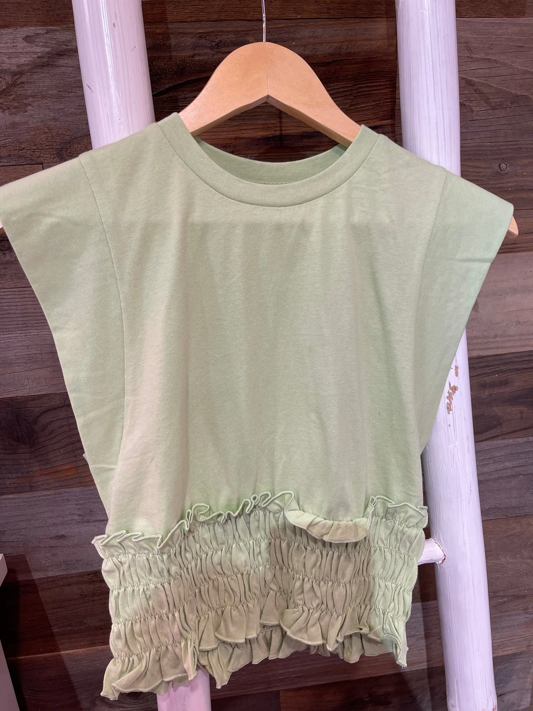 Wanderlust By Abby Smocked Waist T-Shirt NEW 3 Wanderlust By Abby Smocked Waist T-Shirt NEW