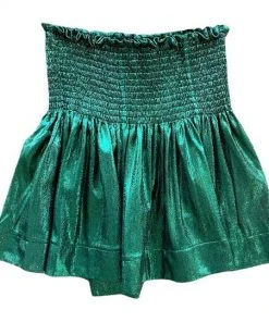 Queen Of Sparkles Emerald Green Swing Shorts