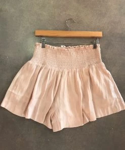 Wanderlust By Abby Flowy Smocked Waist Shorts