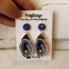PollyPaige NEW Poly Paige Silver And Blue Oyster Earrings