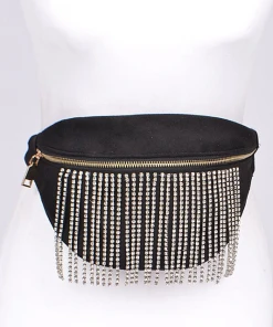 Wanderlust By Abby Fringed Rhinestone Fanny Pack NEW