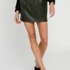 Wanderlust By Abby Faux Leather Mini Skirt