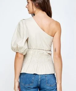 Wanderlust By Abby One-Shoulder Balloon Sleeve Linen Top 10 Wanderlust By Abby One-Shoulder Balloon Sleeve Linen Top
