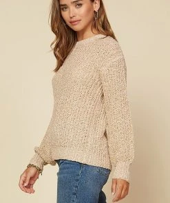 Wanderlust By Abby SALE Round Neck Sweater Top